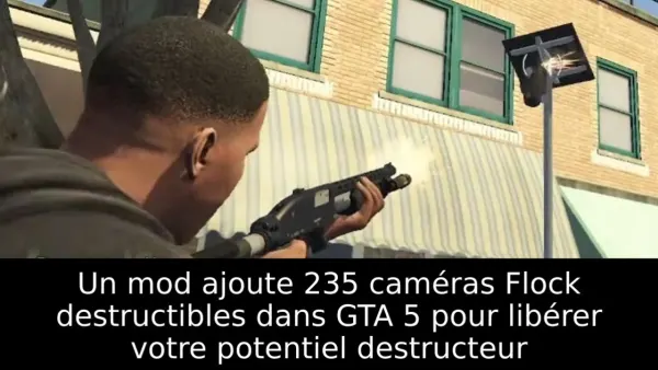Un mod ajoute 235 caméras Flock destructibles dans GTA 5 pour libérer votre potentiel destructeur