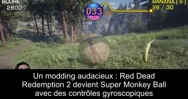 Un modding audacieux : Red Dead Redemption 2 devient Super Monkey Ball avec des contrôles gyroscopiques