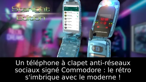 Un téléphone à clapet anti-réseaux sociaux signé Commodore : le rétro s'imbrique avec le moderne !