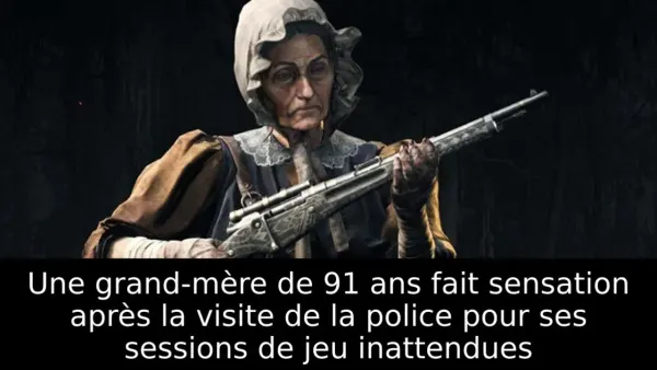 Une grand-mère de 91 ans fait sensation après la visite de la police pour ses sessions de jeu inattendues