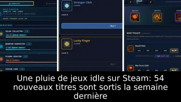 Une pluie de jeux idle sur Steam: 54 nouveaux titres sont sortis la semaine dernière