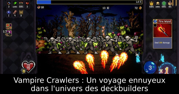 Vampire Crawlers : Un voyage ennuyeux dans l'univers des deckbuilders