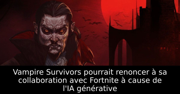 Vampire Survivors pourrait renoncer à sa collaboration avec Fortnite à cause de l'IA générative