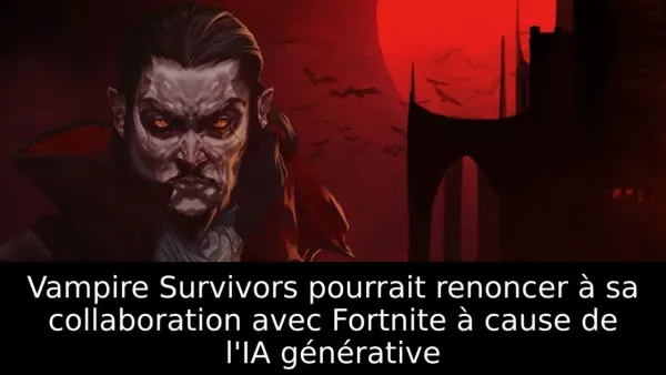 Vampire Survivors pourrait renoncer à sa collaboration avec Fortnite à cause de l'IA générative