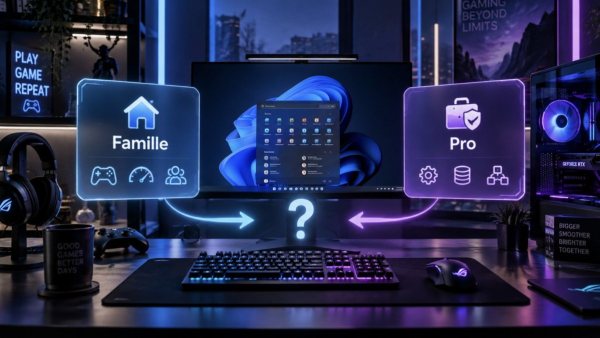 Windows 11 Famille ou Pro pour un PC gamer : lequel choisir ?