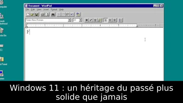 Windows 11 : un héritage du passé plus solide que jamais