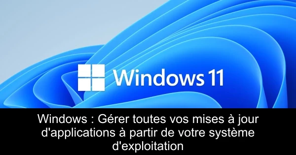 Windows : Gérer toutes vos mises à jour d'applications à partir de votre système d'exploitation