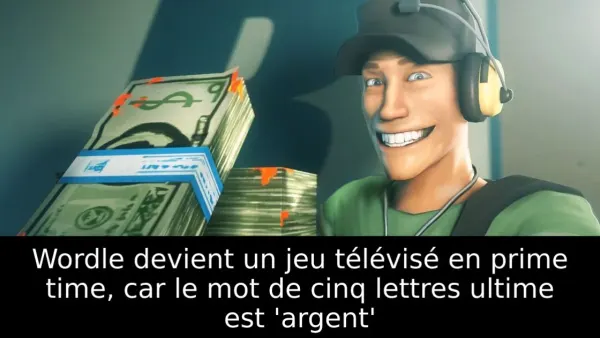 Wordle devient un jeu télévisé en prime time, car le mot de cinq lettres ultime est 'argent'