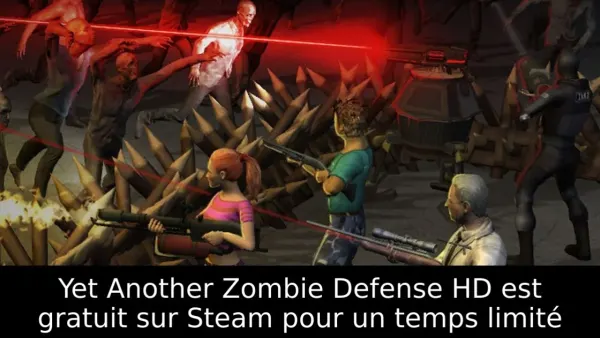 Yet Another Zombie Defense HD est gratuit sur Steam pour un temps limité