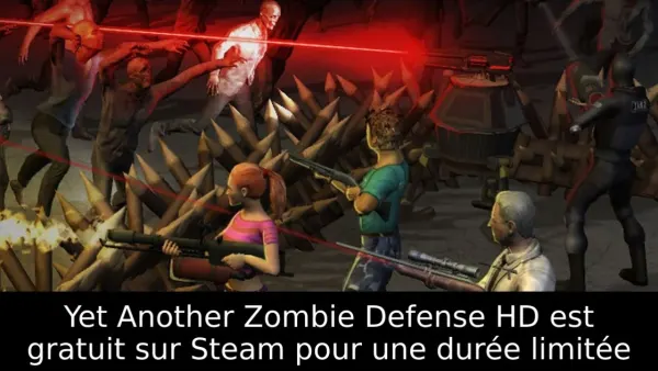 Yet Another Zombie Defense HD est gratuit sur Steam pour une durée limitée