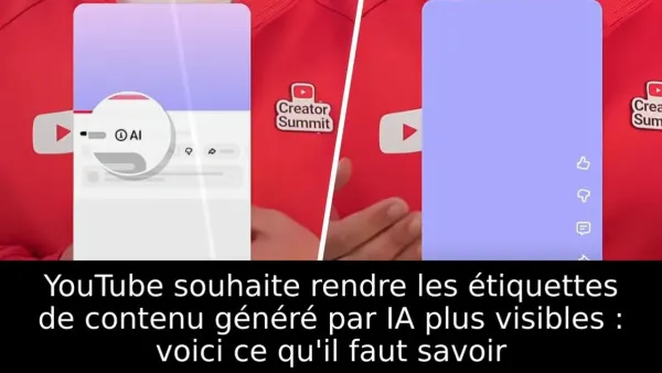 YouTube souhaite rendre les étiquettes de contenu généré par IA plus visibles : voici ce qu'il faut savoir