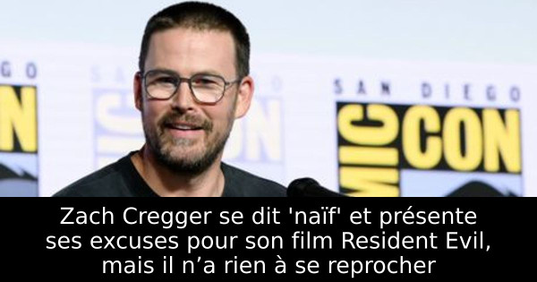 Zach Cregger se dit 'naïf' et présente ses excuses pour son film Resident Evil, mais il n’a rien à se reprocher