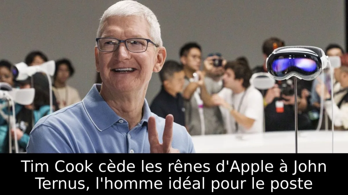 Tim Cook cède les rênes d'Apple à John Ternus, l'homme idéal pour le poste