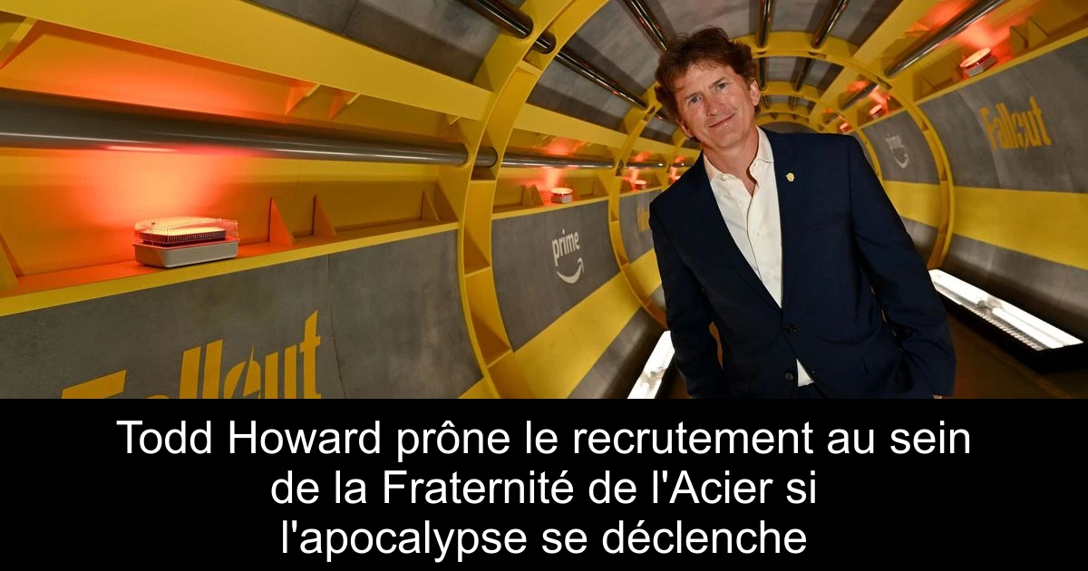 Todd Howard prône le recrutement au sein de la Fraternité de l'Acier si l'apocalypse se déclenche