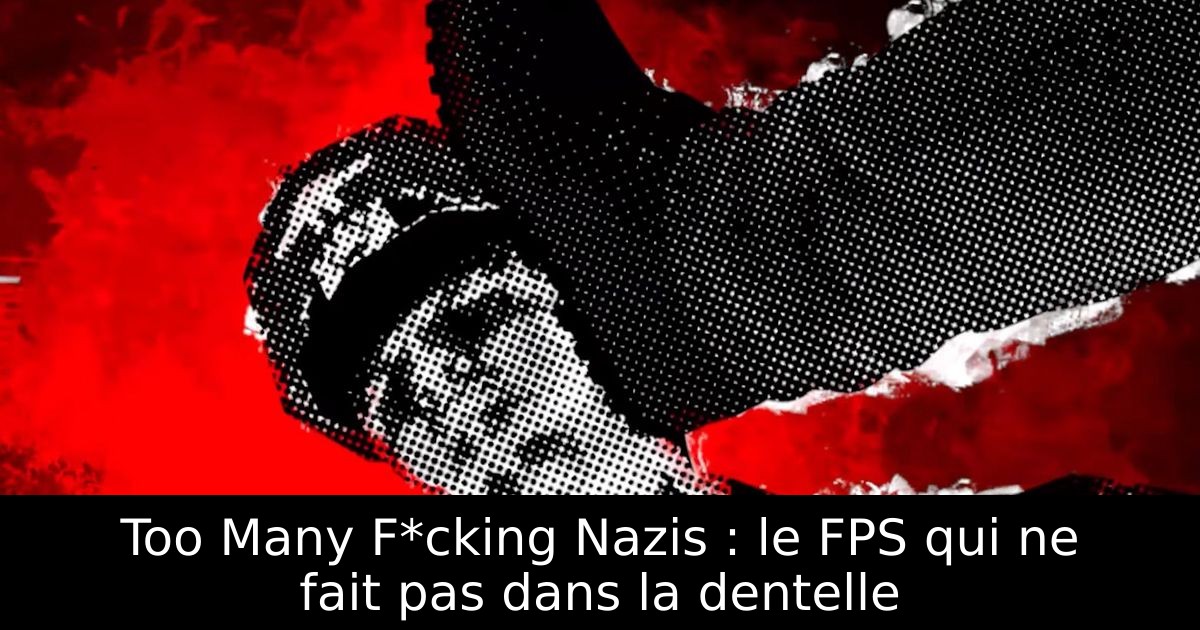 Too Many F*cking Nazis : le FPS qui ne fait pas dans la dentelle