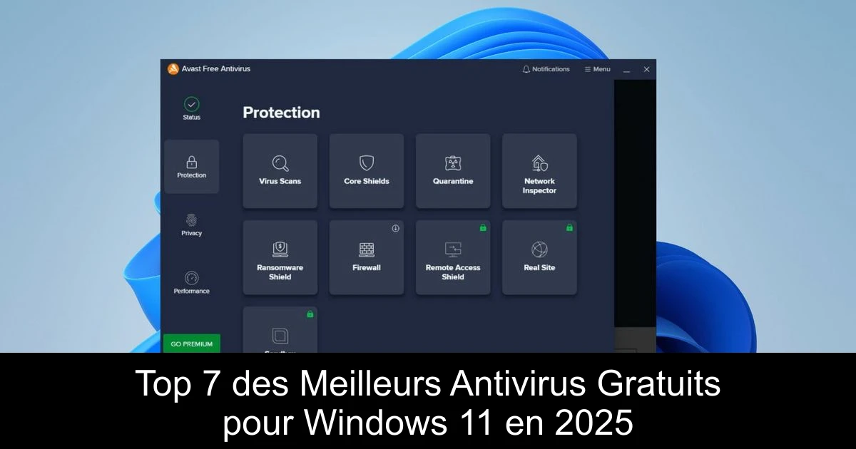 Top 7 des Meilleurs Antivirus Gratuits pour Windows 11 en 2025