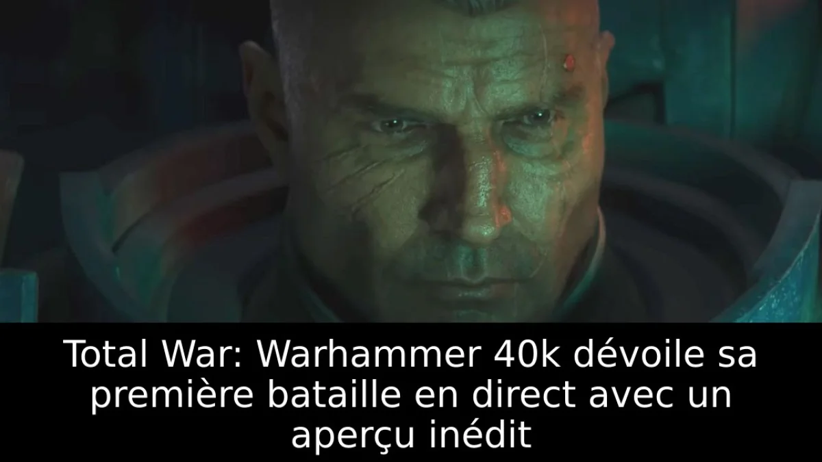 Total War: Warhammer 40k dévoile sa première bataille en direct avec un aperçu inédit