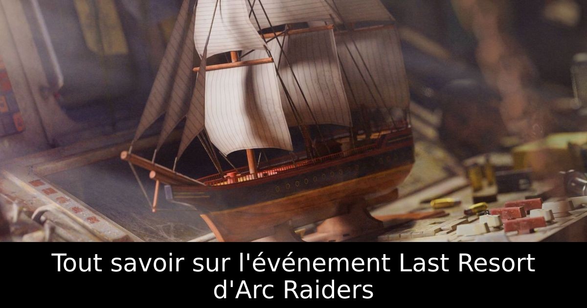 Tout savoir sur l'événement Last Resort d'Arc Raiders