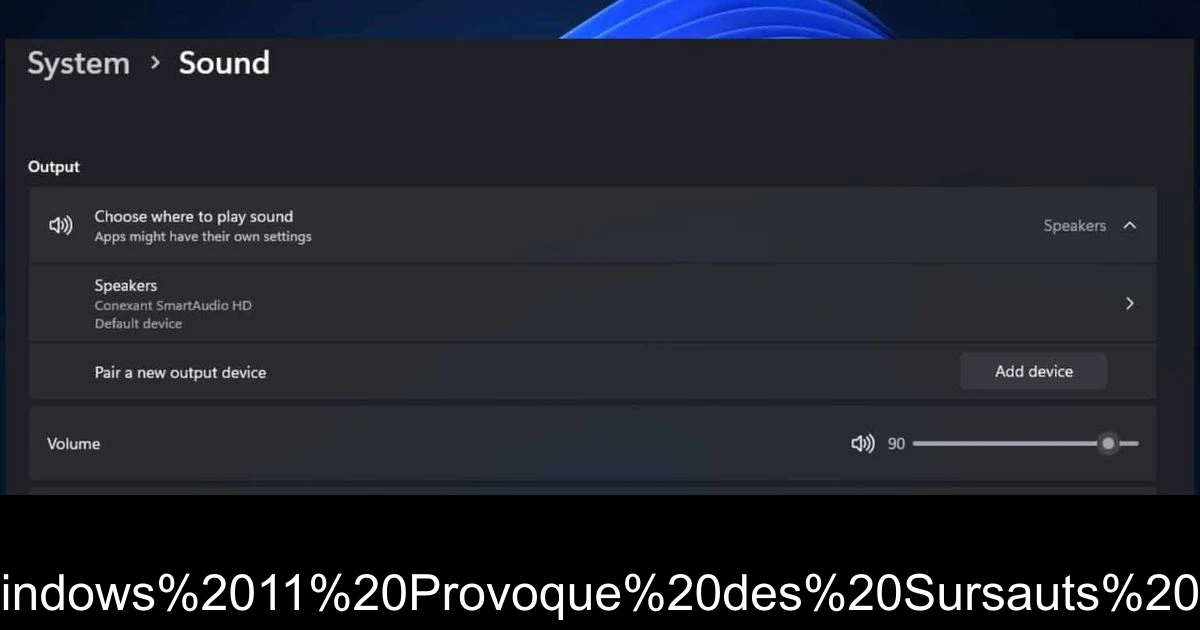 Un Bug Troublant de Windows 11 Provoque des Sursauts de Volume à 100%