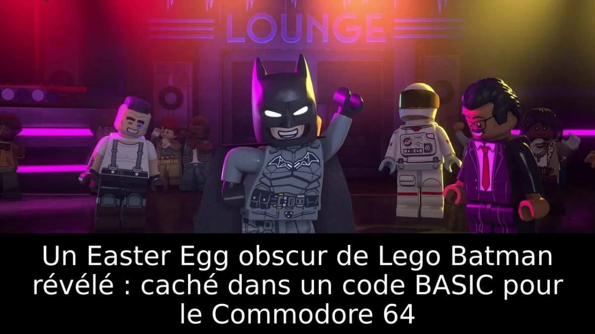 Un Easter Egg obscur de Lego Batman révélé : caché dans un code BASIC pour le Commodore 64