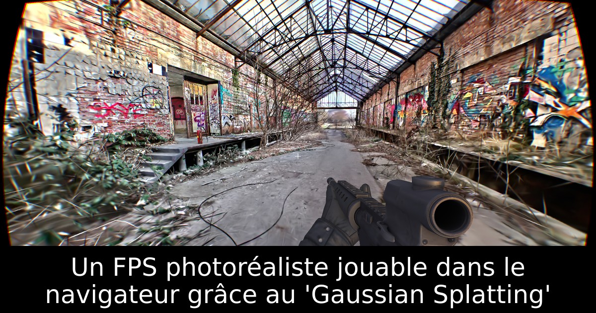 Un FPS photoréaliste jouable dans le navigateur grâce au 'Gaussian Splatting'