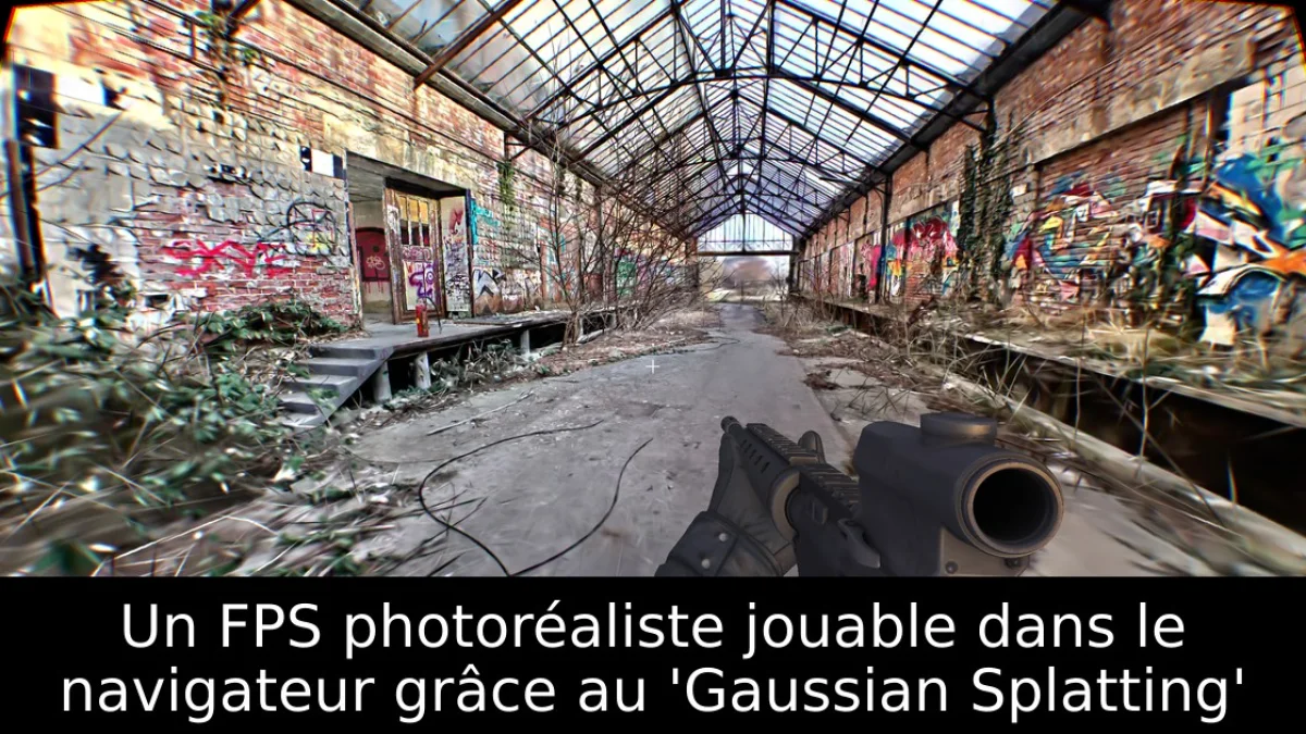 Un FPS photoréaliste jouable dans le navigateur grâce au 'Gaussian Splatting'