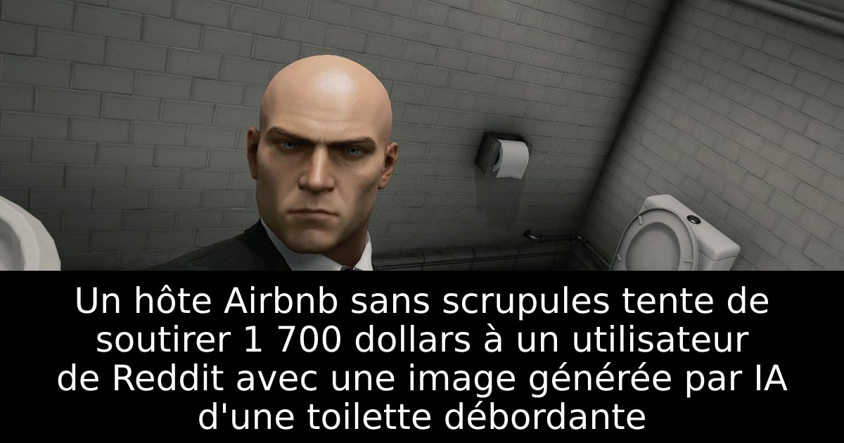 Un hôte Airbnb sans scrupules tente de soutirer 1 700 dollars à un utilisateur de Reddit avec une image générée par IA d'une toilette débordante