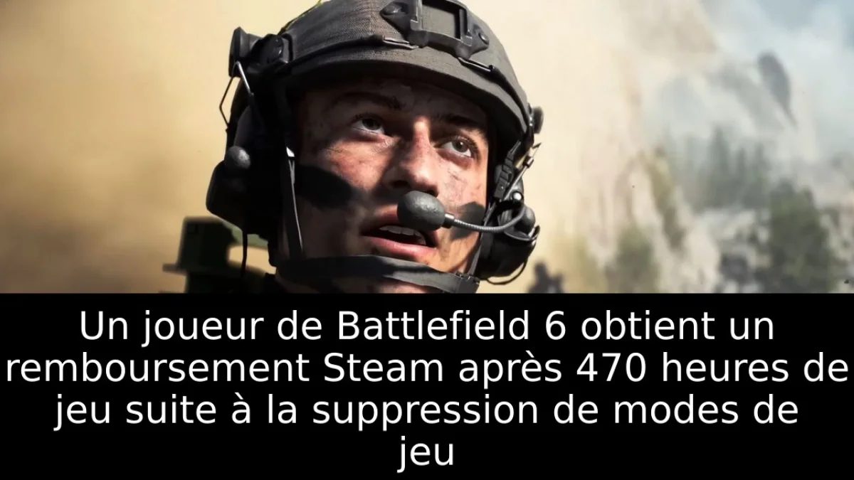 Un joueur de Battlefield 6 obtient un remboursement Steam après 470 heures de jeu suite à la suppression de modes de jeu