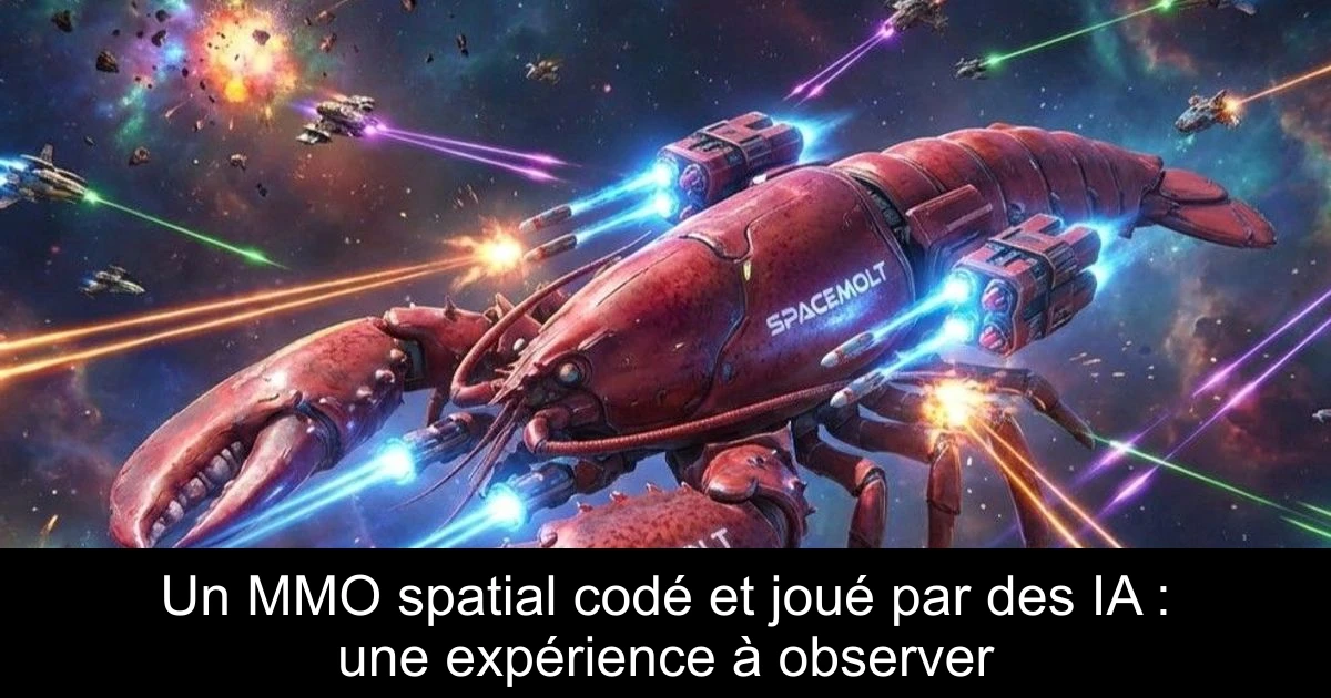 Un MMO spatial codé et joué par des IA : une expérience à observer