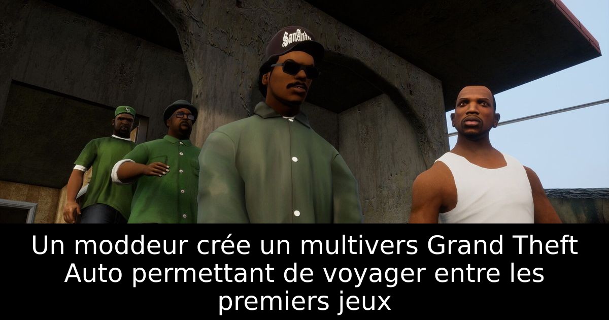 Un moddeur crée un multivers Grand Theft Auto permettant de voyager entre les premiers jeux