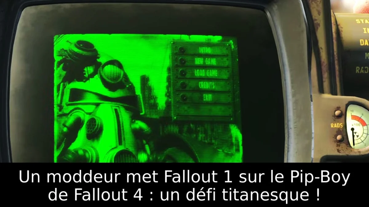 Un moddeur met Fallout 1 sur le Pip-Boy de Fallout 4 : un défi titanesque !