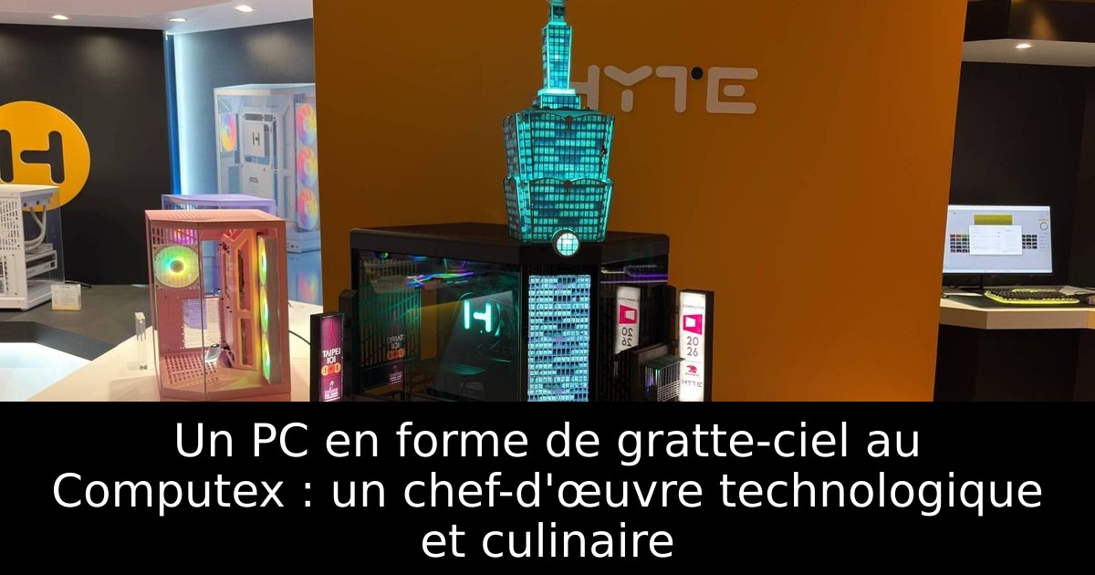 Un PC en forme de gratte-ciel au Computex : un chef-d'œuvre technologique et culinaire