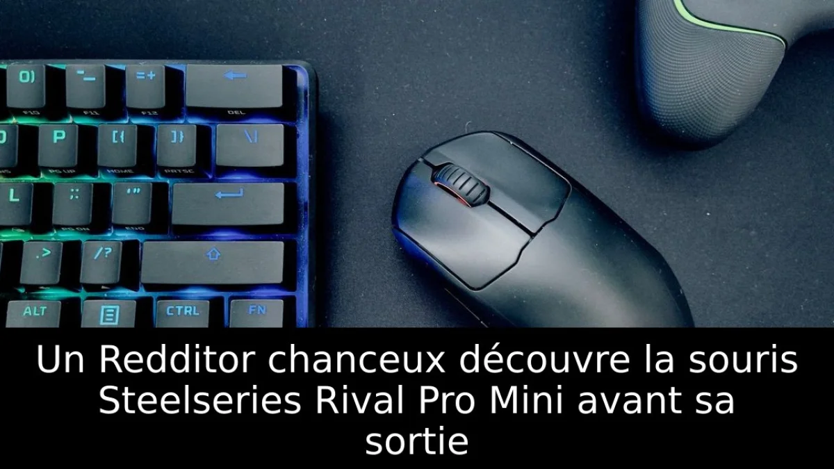 Un Redditor chanceux découvre la souris Steelseries Rival Pro Mini avant sa sortie