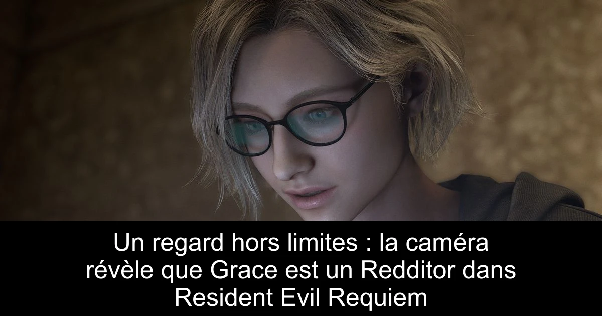 Un regard hors limites : la caméra révèle que Grace est un Redditor dans Resident Evil Requiem