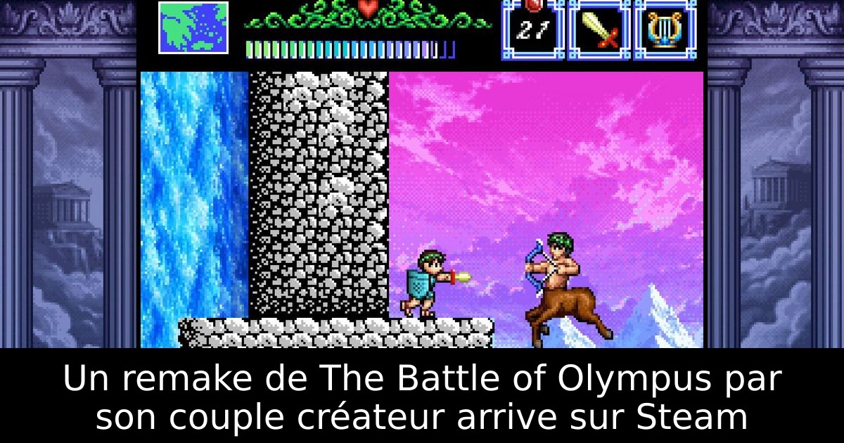 Un remake de The Battle of Olympus par son couple créateur arrive sur Steam