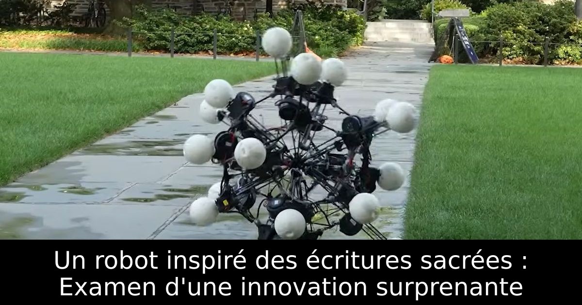 Un robot inspiré des écritures sacrées : Examen d'une innovation surprenante
