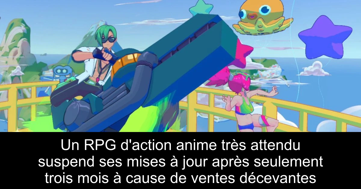 Un RPG d'action anime très attendu suspend ses mises à jour après seulement trois mois à cause de ventes décevantes