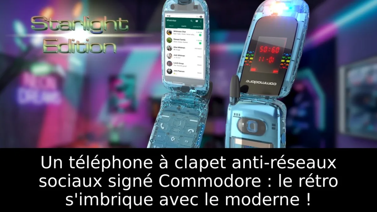 Un téléphone à clapet anti-réseaux sociaux signé Commodore : le rétro s'imbrique avec le moderne !