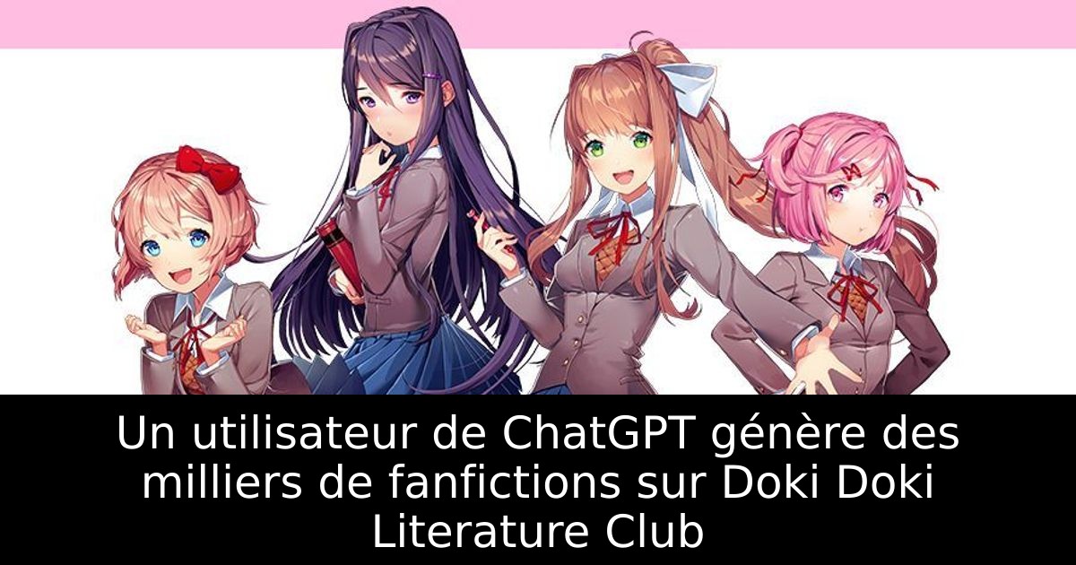 Un utilisateur de ChatGPT génère des milliers de fanfictions sur Doki Doki Literature Club