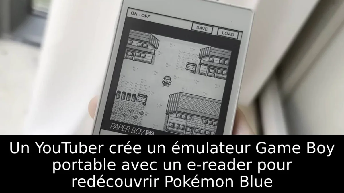 Un YouTuber crée un émulateur Game Boy portable avec un e-reader pour redécouvrir Pokémon Blue