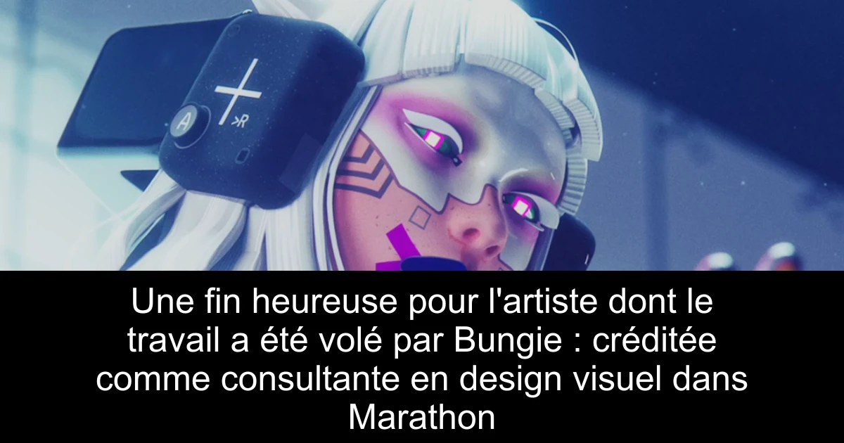 Une fin heureuse pour l'artiste dont le travail a été volé par Bungie : créditée comme consultante en design visuel dans Marathon