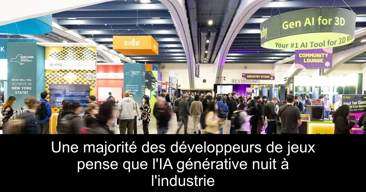 Une majorité des développeurs de jeux pense que l'IA générative nuit à l'industrie