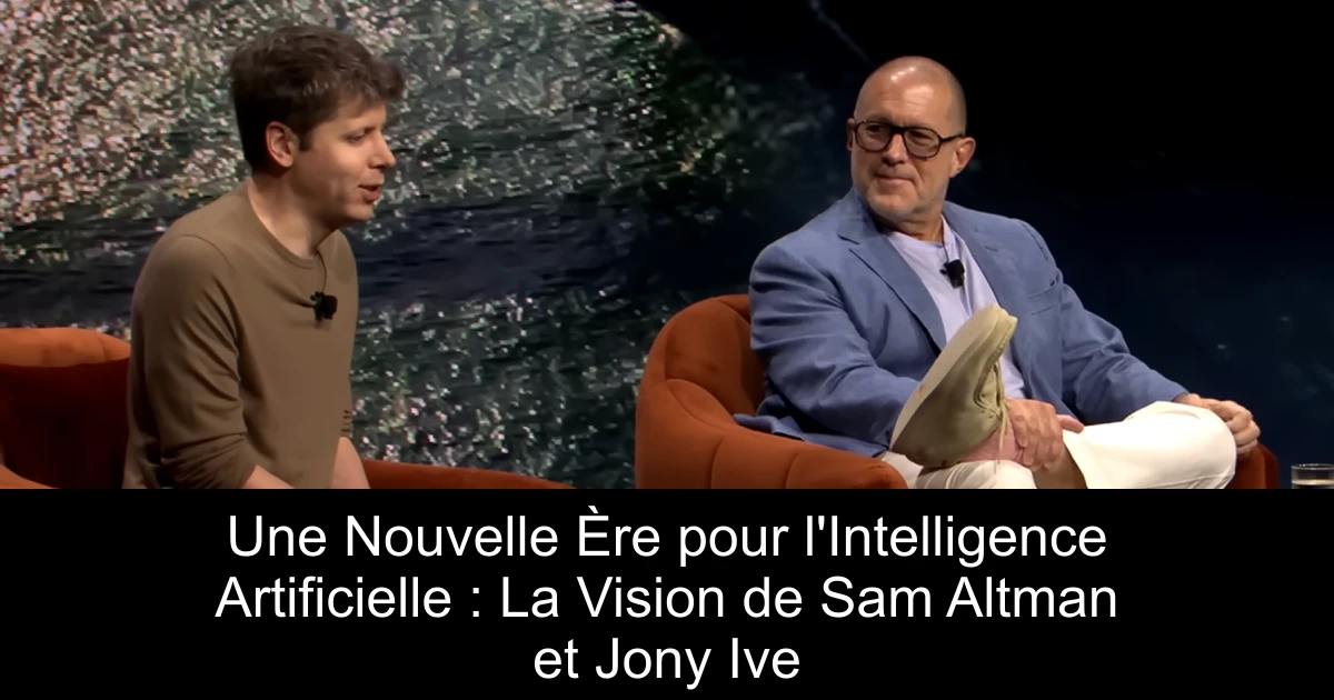 Une Nouvelle Ère pour l'Intelligence Artificielle : La Vision de Sam Altman et Jony Ive