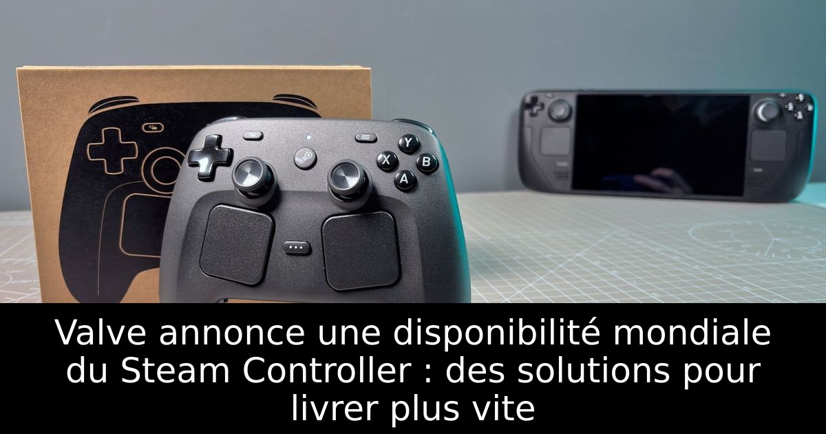 Valve annonce une disponibilité mondiale du Steam Controller : des solutions pour livrer plus vite