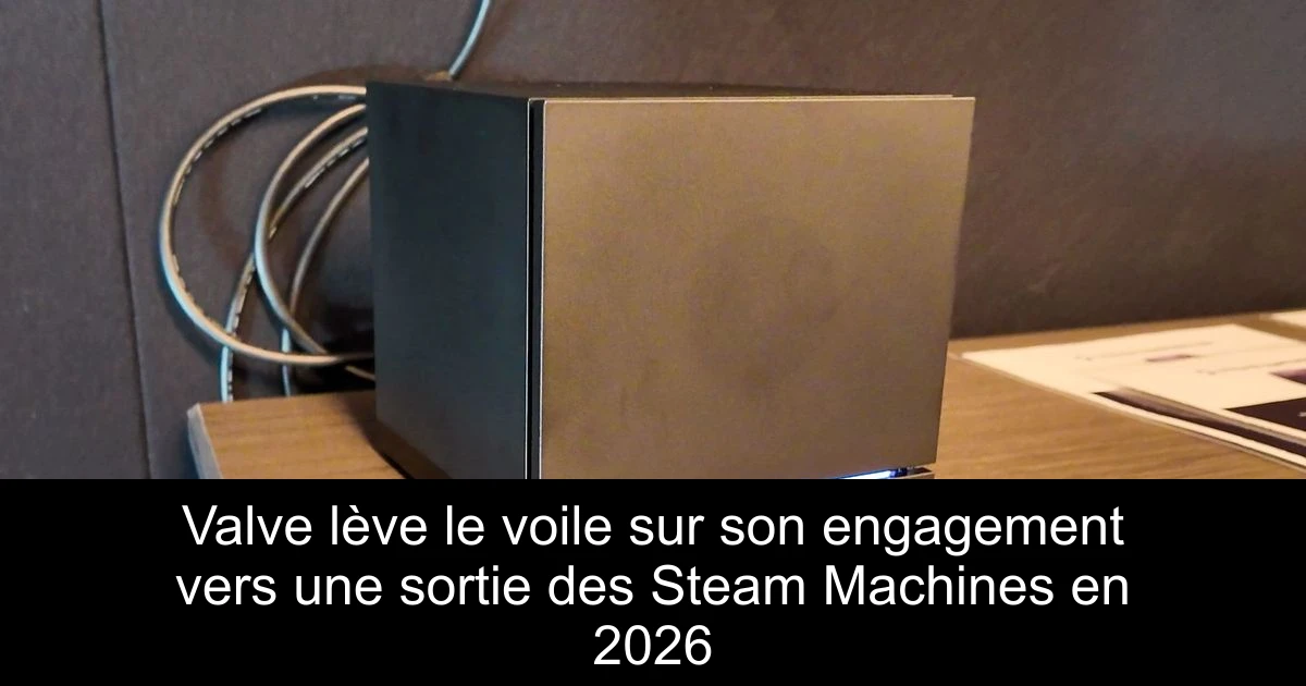 Valve lève le voile sur son engagement vers une sortie des Steam Machines en 2026