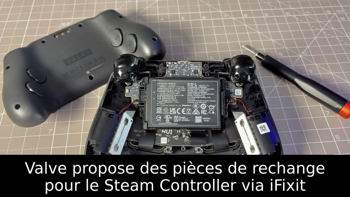 Valve propose des pièces de rechange pour le Steam Controller via iFixit