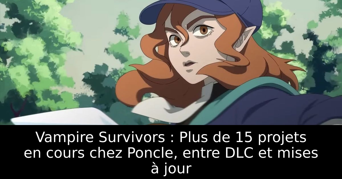 Vampire Survivors : Plus de 15 projets en cours chez Poncle, entre DLC et mises à jour