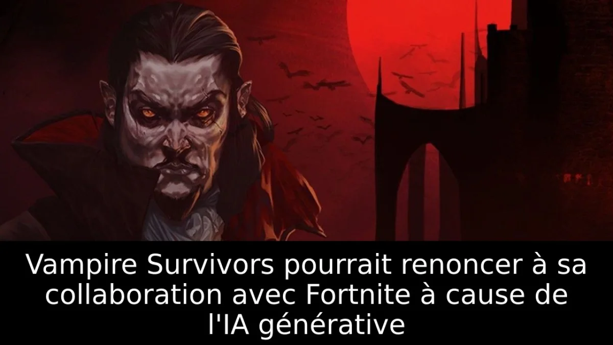 Vampire Survivors pourrait renoncer à sa collaboration avec Fortnite à cause de l'IA générative