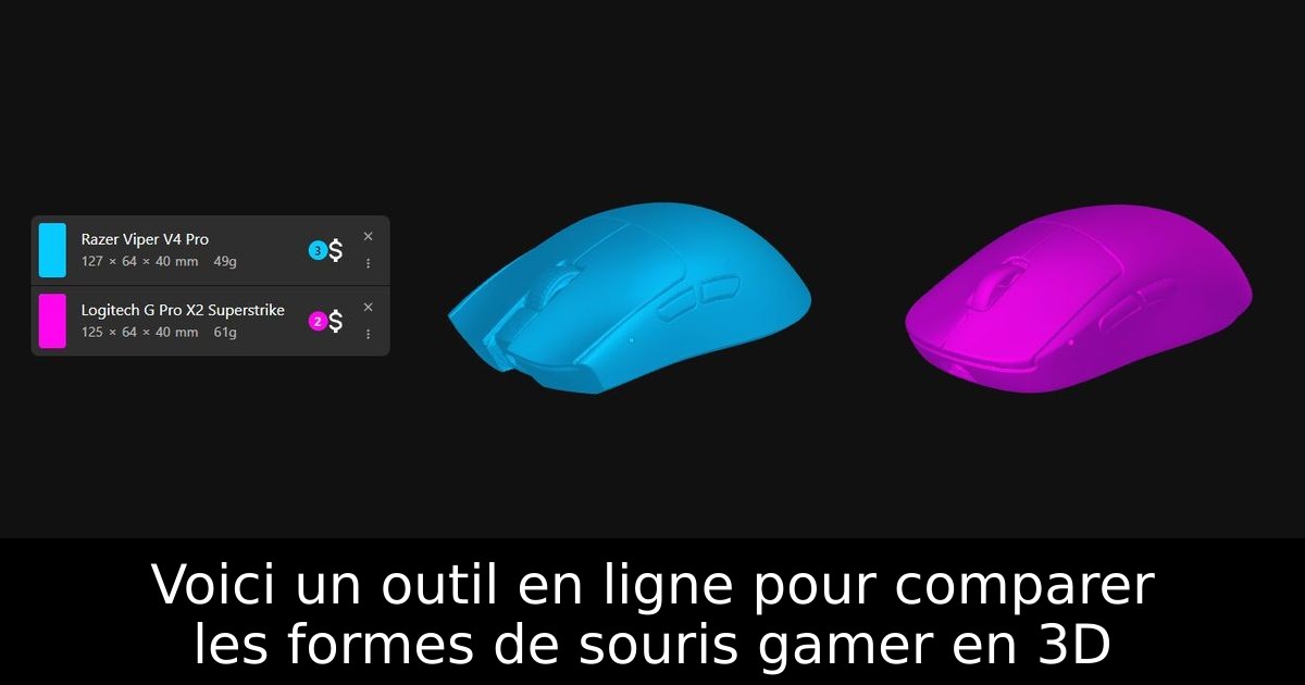 Voici un outil en ligne pour comparer les formes de souris gamer en 3D