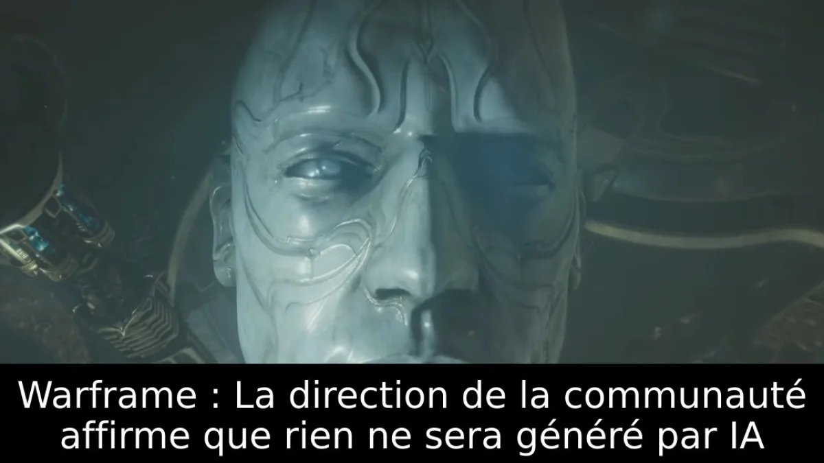 Warframe : La direction de la communauté affirme que rien ne sera généré par IA